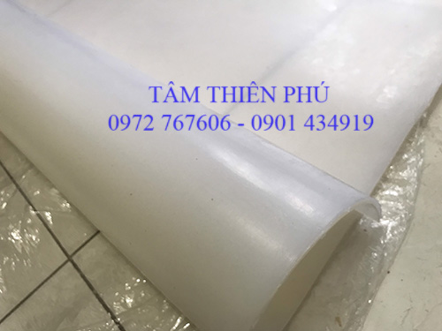 Tấm cao su màu trắng