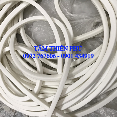 Ron silicone xốp trắng