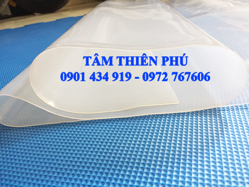 Cuộn silicone trắng dày 1mm