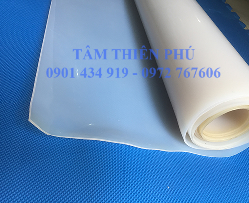 Cuộn silicone trắng dày 3mm