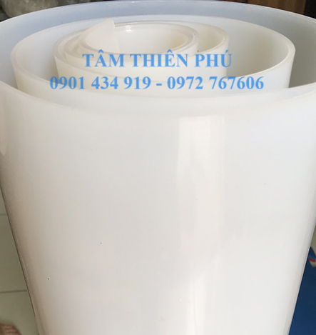 Cuộn silicone trắng dày 5mm