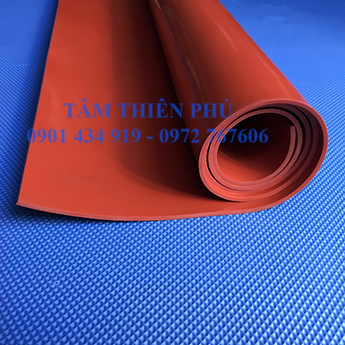 Tấm silicon đỏ đặc dẻo dày 3mm