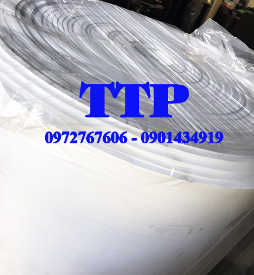 Cuộn mút xốp eva màu trắng dày 10mm