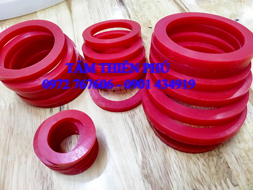 Vòng đệm silicon chịu nhiệt làm kín màu đỏ